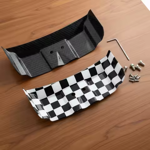 RC Car Tail Wing Rear Body Wing Spoiler Carbon Fiber Rear Wing for Losi 1/24 Micro-B 2WD Buggy RC Ca