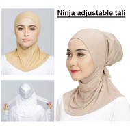 Tudung  Inner Neck Tie Back  |  Anak Tudung Ninja adjustable tali