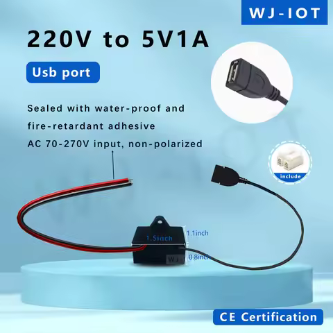 Waterproof 220V To 5V 1A/2A Wireless Video Camera Power Transformer Household Power Supply WiFi Moni