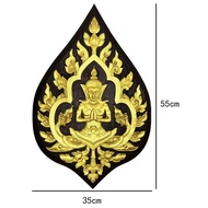 แผ่นแกะไม้ แผ่นแกะเทวดา ติดผนัง 38*55cm 45*70cm 65*100cm