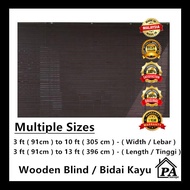 PA - Outdoor Wooden Blinds  , Bidai Meranti Kayu , 户外木帘 , ( Ready Stock &amp; Made In Malaysia )