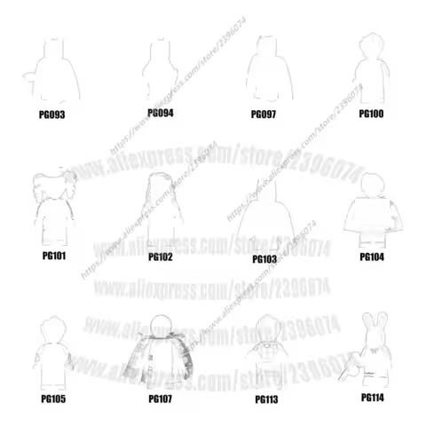Single models Action Figures Building Blocks children Series-135 PG100 PG101 PG102 PG103 PG104 PG105