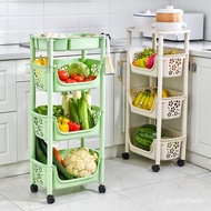 Kitchen Home Floor Storage Rack Removable Trolley Rack Multifunctional Storage Rack Kitchen Vegetable Rack