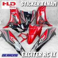 “STICKER TANAM” LC135 IX COVER SER EXCITER RC IX/ LC135 V2 V4 V7 IX MERAH IX PUTIH COVER SET/ Lc135 