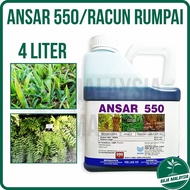 ANCOM ANSAR 550 4 Liter MSMA 35.5% Herbicide Weed Grass Killer Grasskiller Ubat Rumput Racun Rumpai 