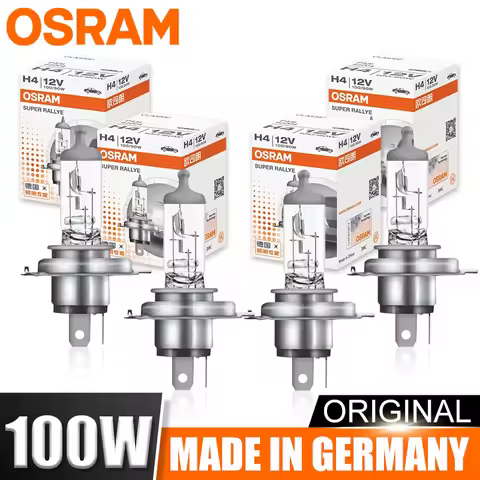 OSRAM H4 Car Halogen Headlight 9003 HB2 62204 Hi/lo Beam 1:1 Auto Bulb 3200K Standard White 100W Hig