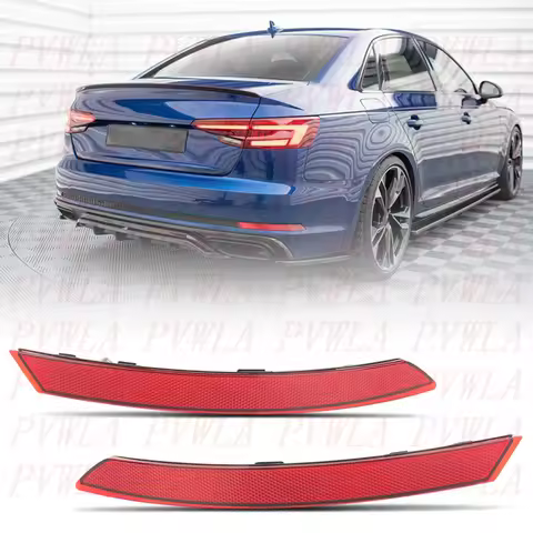 For Audi A4 B9 S-line 2016 2017 2018 2019 2020 2021 2022 2023 2024 Rear Bumper Reflector Car accesso