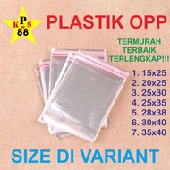 PLASTIK OPP 30X40 - OPP 28X38 - OPP 25X35 - OPP 25X30 - PLASTIK KEMEJA