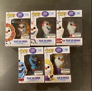 (現貨) Olaf 小白 frozen 魔雪奇緣 funko pop genie 阿拉丁 moana 魔海奇緣 reElsa Anna 艾莎 安娜 美人魚 Ariel mermaid simba 獅子