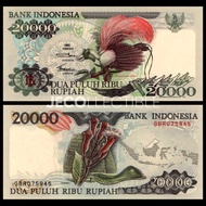 Promo Indonesia 20000 Rupiah Cendrawasih Generasi Lama Uang Kertas