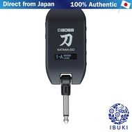 BOSS KATANA:GO Headphone Guitar Amp for Bass with Over 60 Effects, OLED Display, Built-in Tuner, Blu