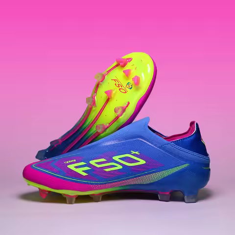 Without-lace Mens Football Boots Youth FG Professional Training Studded Fast Soccer Cleats Non Slip 