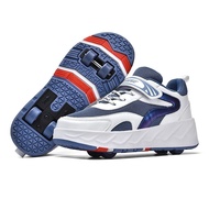 New Style Boys Girls Four-Wheeled Skates, Children's Shoes with Wheels, Girls' Skates J5UT 3XOR