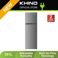 Khind 269L 2 Door Fridge Refrigerator RF270 PETI SEJUK(Fast Shipping)