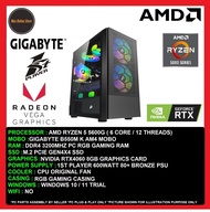 Gaming PC Desktop AMD Ryzen 5 5600G/8GB/16GB/256GB SSD/512GB SSD/RTX4060 8GB / 600W