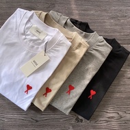 Have A Good One Ami Paris-Ami De Coeur T-Shirt Heart Embroidery|Short Sleeve