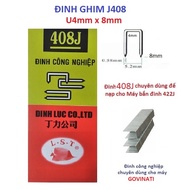 Fish brand J408 nails, box of 5000 U pins 4mm x 8mm for shooting wood planks