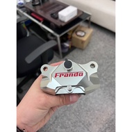 Caliper 2Piston Frando F901 silver Red Logo