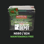 NS60 / B24 MOTOLITE EXCEL BATTERY