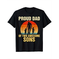 NEW Two Dads 2025 Sons, Proud, Great, Dads Two Dads Halloween Boys Cotton T-Shirt, WGUA