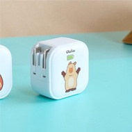 查高插畫充電中GaN 45W Type-C雙孔充電頭