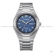CITIZEN AW0130-85L ZENSHIN Day Date Eco-Drive 39.5mm Titanium Blue