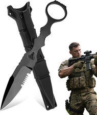 Camping Fixed Blade with Sheath 440C Razor Sharp Blade for Daily Life Camping Survival Collection Ou