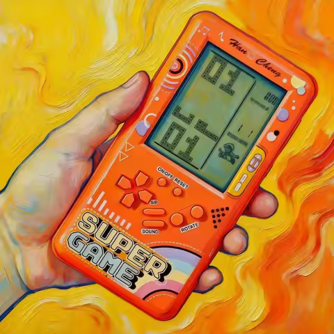 Classic Brick Game Handheld Player Children Pleasure Electronic Game Console Kids Handheld Game Mach