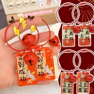 [ Happy New Year ]1-3PCS 2026 Horse Year Word Plate Keychains - Chinese Style, Good Luck - Backpack 