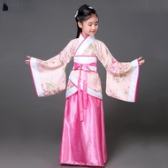 ชุดฮันฟูสำหรับเด็กชุดเต้นรำพื้นบ้านของเด็กผู้หญิงชุดชุดเสื้อผ้าจีนชุดแบบดั้งเดิมโบราณร้าน Zuoci