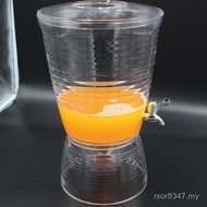 Acrylic Restaurant Large-Capacity Beverage Barrel Transparent Buffet Buffet Striped Plastic Water Di