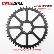 CRUZbike Road Bike Chainring Hollow Integrated Direct Installation Single Tray40/42T/46T Folding Bik