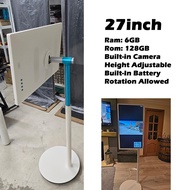 Portable TV Rollable Smart TV Moving Touch Screen Smart Tablet Interactive 32" Digital Rotating TV