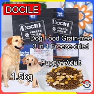 PETSEE DOCILE Dog Food Grain Free 1.5kg 豆柴狗粮 蛋黄冻干 凍幹狗粮 狗粮冻干 冻干狗粮 豆柴冻干狗粮 凍幹鸭肉 Freeze Dried 无谷狗粮 幼犬狗粮 