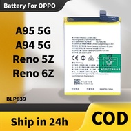 Battery Compatible For Oppo Reno 5Z / RENO 6Z 5G / A95 5G / A94 5G BLP839 Bateri