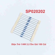 Resistor 1/4W 2.2 Ohm Pack of 100