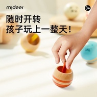 Wooden Colorful Gyroscope, Hand-operated Gyroscope, Kindergarten Wooden Toy Gyroscope