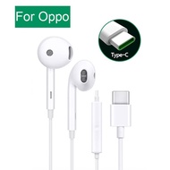 For Oppo Type-C Earphone MH135 Stereo Headset With Type-C Plug For R15 R17 Reno FindX