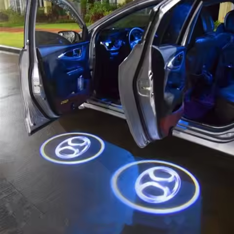 LED Car Door Logo Light Projector Welcome Lamps For For BAIC Senova X65 Beijing BJ20 EV5 X55 Car Acc