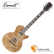 Comet Les Paul BURL-NA 頂級鳥眼楓木電吉他 原木色（雙雙）拾音器 附Comet吉他袋、背帶、琴布、導線、Pick【音色與手感兼具】