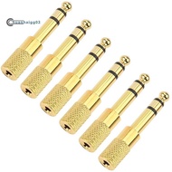 .Quarter Inch Adapter, 6.35mm (1/4 Inch) Male to 3.5mm (1/8 Inch) Female Headphone Jack Plug, Gold 6