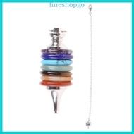 Fine 7 Chakra Reiki Healing Pendant Crystal Dowsing Divination Pendant Jewelry Charms