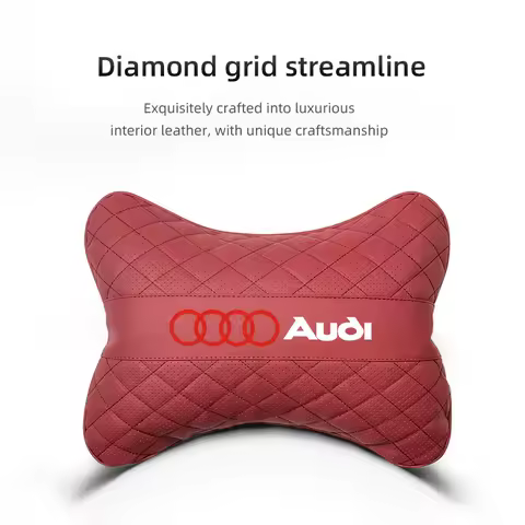 2025 Hot Car Seat Head Support Cushion Lumbar Pillow Interior Accessories For Audi Sline A1 A3 A4 A5