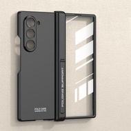 全城熱賣 - 適用於三星 Galaxy Z Fold6 GKK 殼膜一體磁吸摺疊轉軸全包手機殼（黑色）