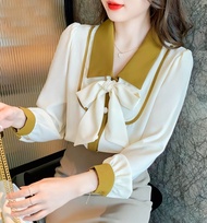 Áo Kiểu Nữ Xinh Xắn Tay Dài HOT Trend Retro