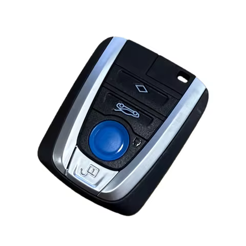 No Logo Smart Remote Key Shell Case for BMW i8 i3 FEM 3 Series/ 5 Series with Uncut Emergency Key Bl
