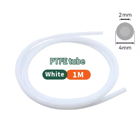 1M PTFE Tube Teflonto 2x4mm MK8 Hot End Bowden Extruder 1.75mm PLA ABS TPU PETG Filament Feeding Tub