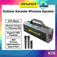 Awei KT8 Wireless Speaker RGB Outdoor Speaker Bass Portable Karaoke Speaker Awei Bluetooth Speaker