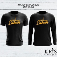 Sabah Jawi Tshirt Jersey Microfiber | Baju Cotton 100%