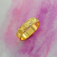 ORIGINAL ZHULIAN Cincin Belah Rotan saduran emas 999/24K RG5063